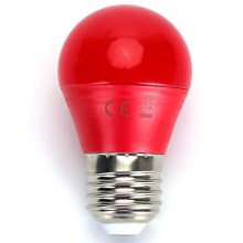 LED Žarnica G45 E27/4W/230V rdeča - Aigostar