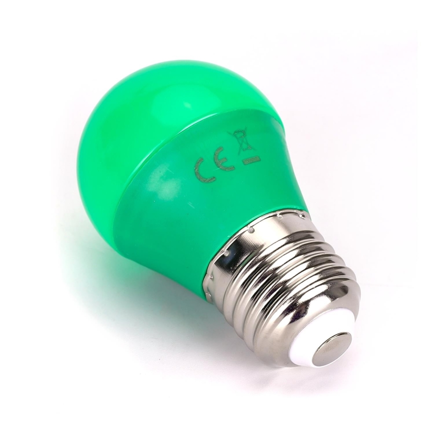 LED Žarnica G45 E27/4W/230V zelena - Aigostar