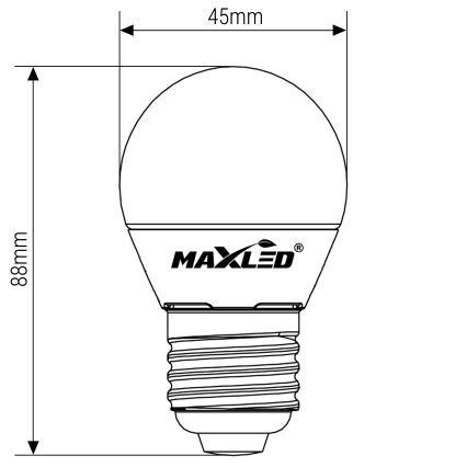 LED Žarnica G45 E27/8W/230V 4000K