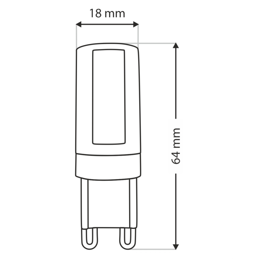 LED Žarnica G9/10W/230V 4200K