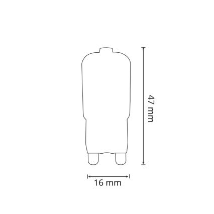 LED Žarnica G9/2,5W/230V 6400K