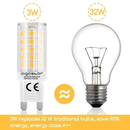 LED Žarnica G9/3W/230V 3000K - Aigostar
