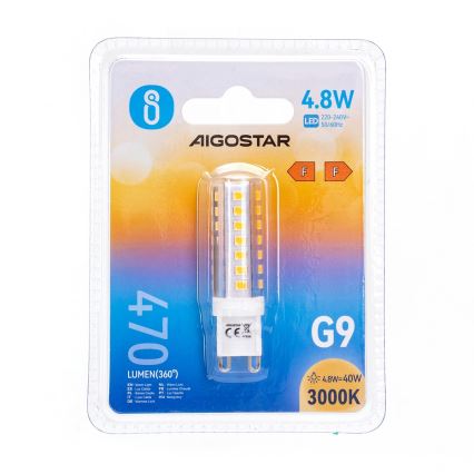 LED Žarnica G9/4,8W/230V 3000K - Aigostar