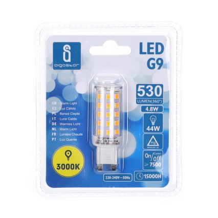 LED Žarnica G9/4,8W/230V 3000K - Aigostar