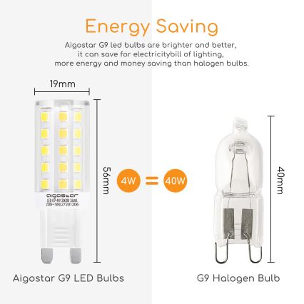 LED Žarnica G9/4W/230V 3000K - Aigostar