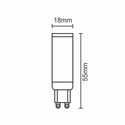 LED Žarnica G9/5W/230V 2800K