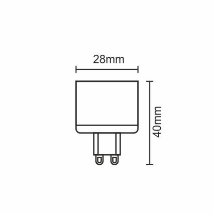 LED Žarnica G9/5W/230V 2800K