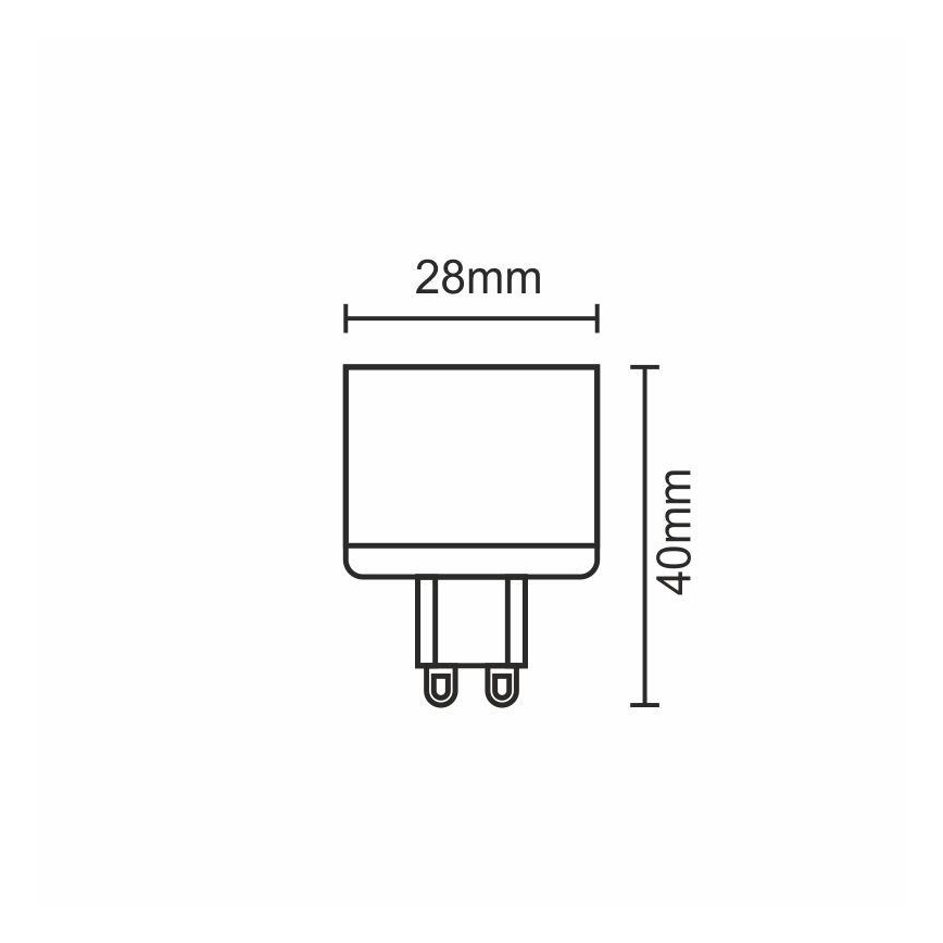 LED Žarnica G9/5W/230V 2800K