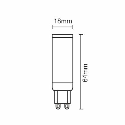 LED Žarnica G9/7W/230V 4000K