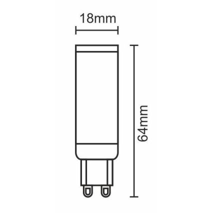 LED Žarnica G9/7W/230V 6000K