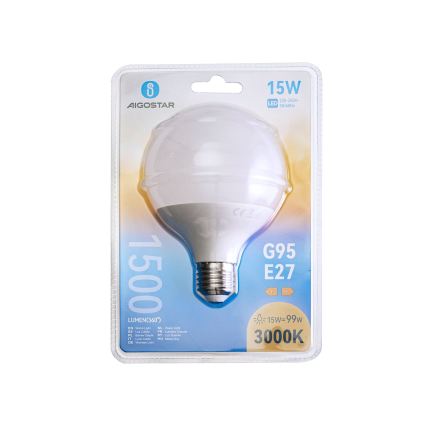 LED žarnica G95 E27/15W/230V 3000K - Aigostar