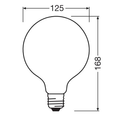 LED žarnica GLOBE CLASSIC FILAMENT G125 E27/11,6W/230V 4000K - Ledvance