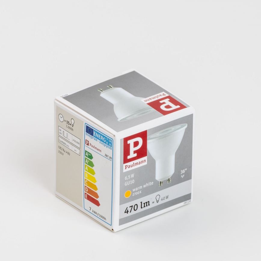 LED Žarnica GU10/6,5W/230V 2700K - Paulmann 28720