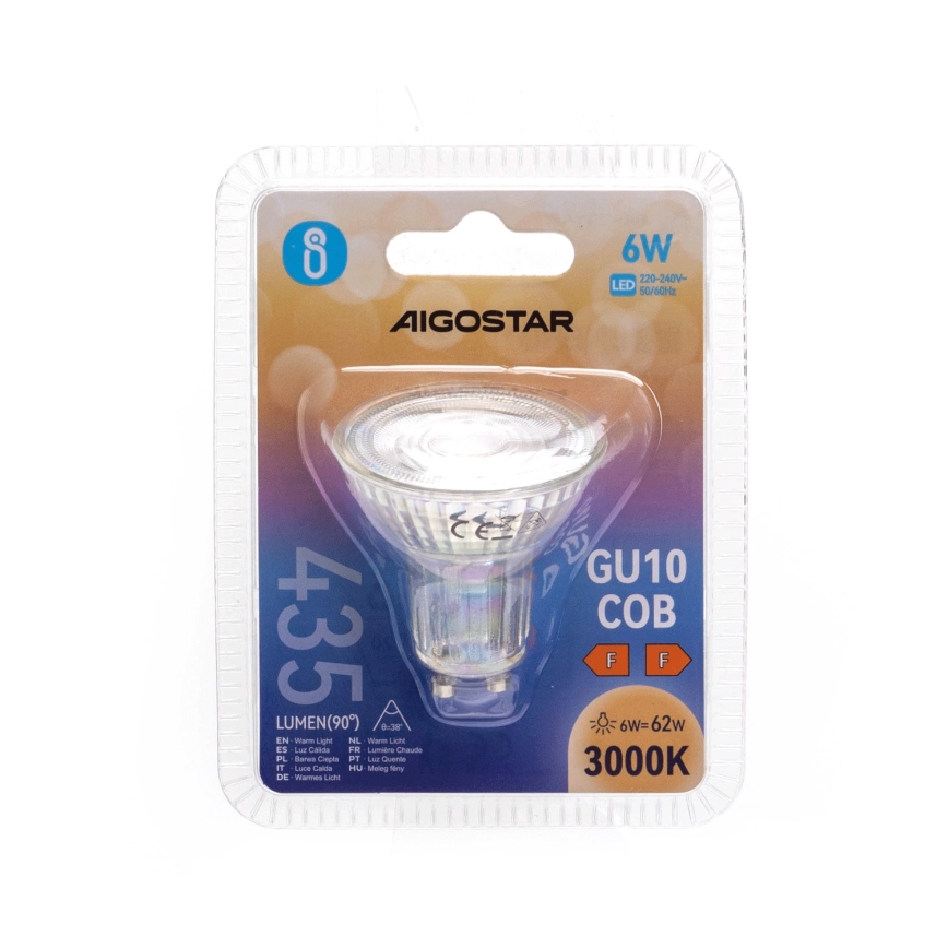 LED Žarnica GU10/6W/230V 3000K - Aigostar