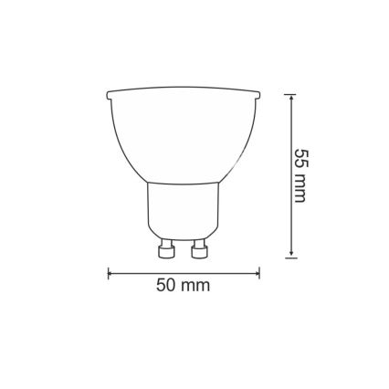 LED Žarnica GU10/7W/230V 4000K