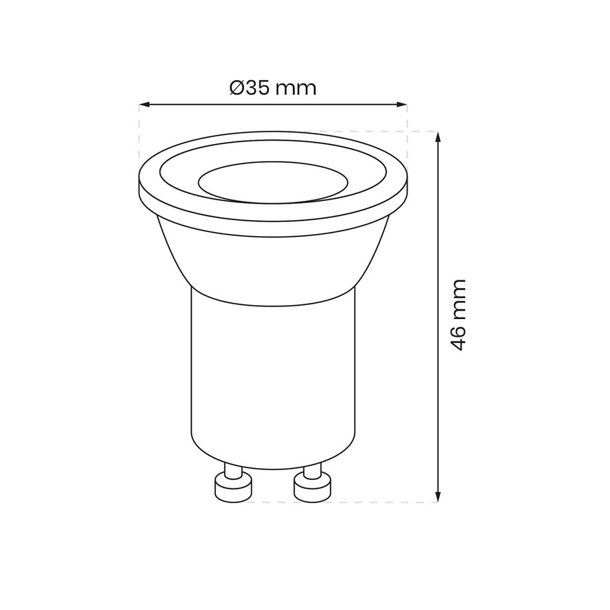 LED Žarnica GU10-MR11/3W/230V 4000K
