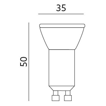 LED žarnica GU10-MR11/4W/230V 3000K