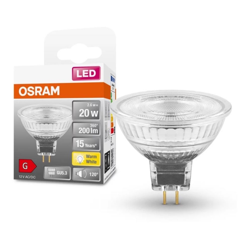 LED Žarnica GU5,3/2,6W/12V 2700K - Osram