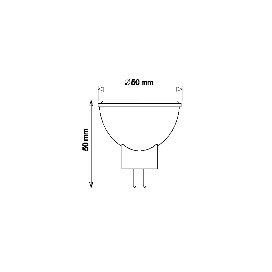 LED Žarnica MR16 GU5,3/5W/12V 3000K