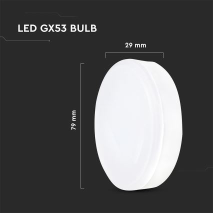 LED žarnica GX53/6,4W/230V 3000K
