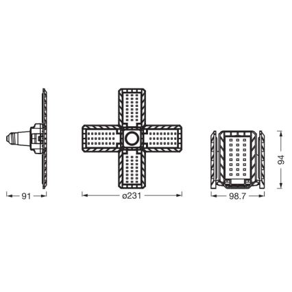 LED Žarnica HIGHBAY E27/23W/230V 4000K - Ledvance