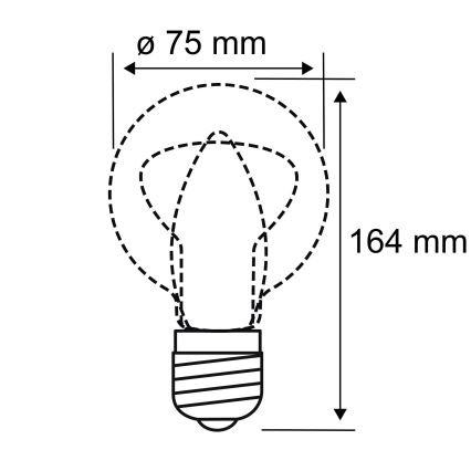 LED Žarnica INNER B75 E27/3,5W/230V 1800K - Paulmann 28877