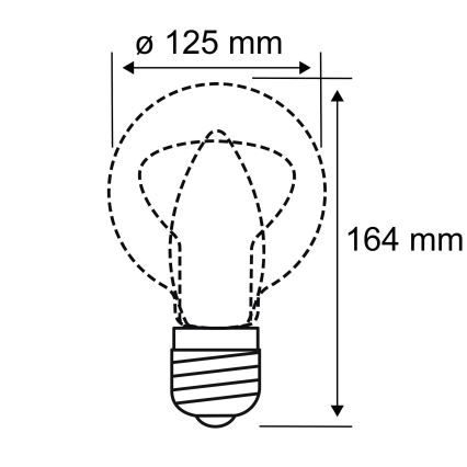 LED Žarnica INNER G125 E27/3,5W/230V 1800K - Paulmann 28875