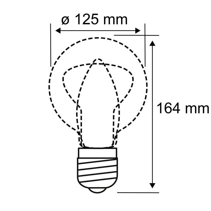 LED Žarnica INNER G125 E27/3,5W/230V 1800K - Paulmann 28881