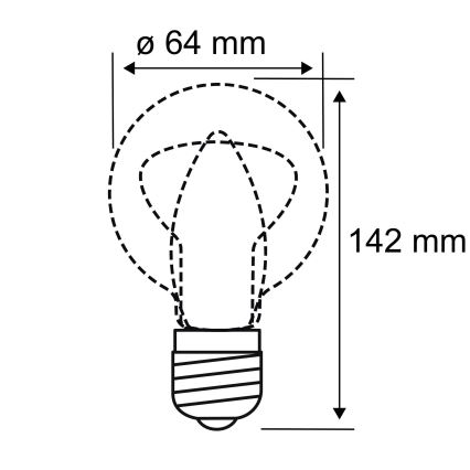 LED Žarnica INNER ST64 E27/3,5W/230V 1800K - Paulmann 28885