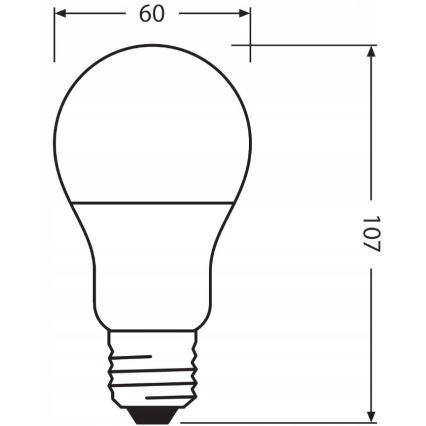 LED Žarnica iz reciklirane plastike A60 E27/8,5W/230V 2700K - Ledvance