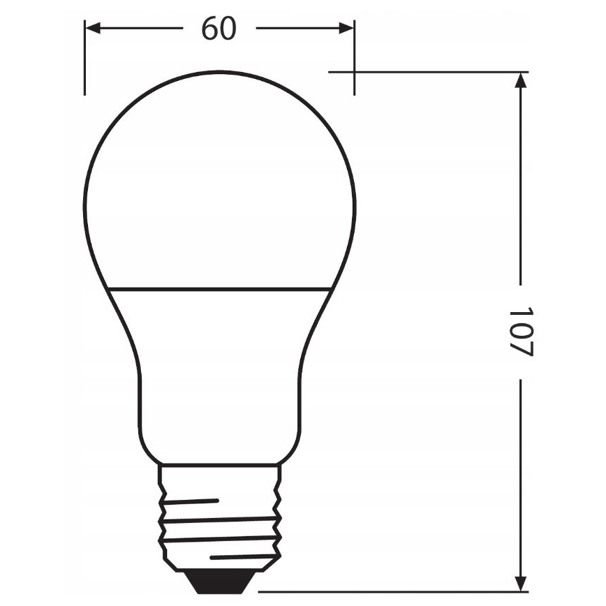 LED Žarnica iz reciklirane plastike A60 E27/8,5W/230V 4000K - Ledvance