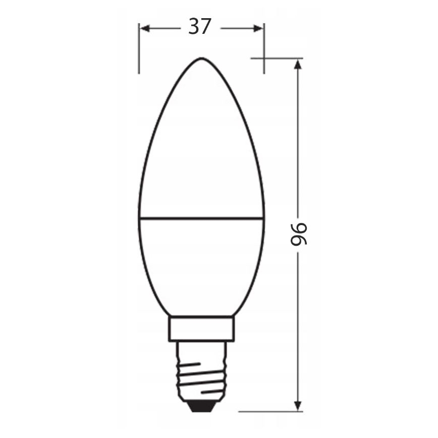 LED Žarnica iz reciklirane plastike B40 E14/4,9W/230V 4000K - Ledvance