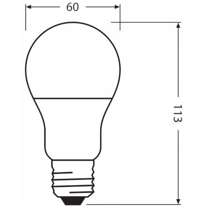 LED Žarnica iz reciklirane plastike E27/10W/230V 2700K - Ledvance