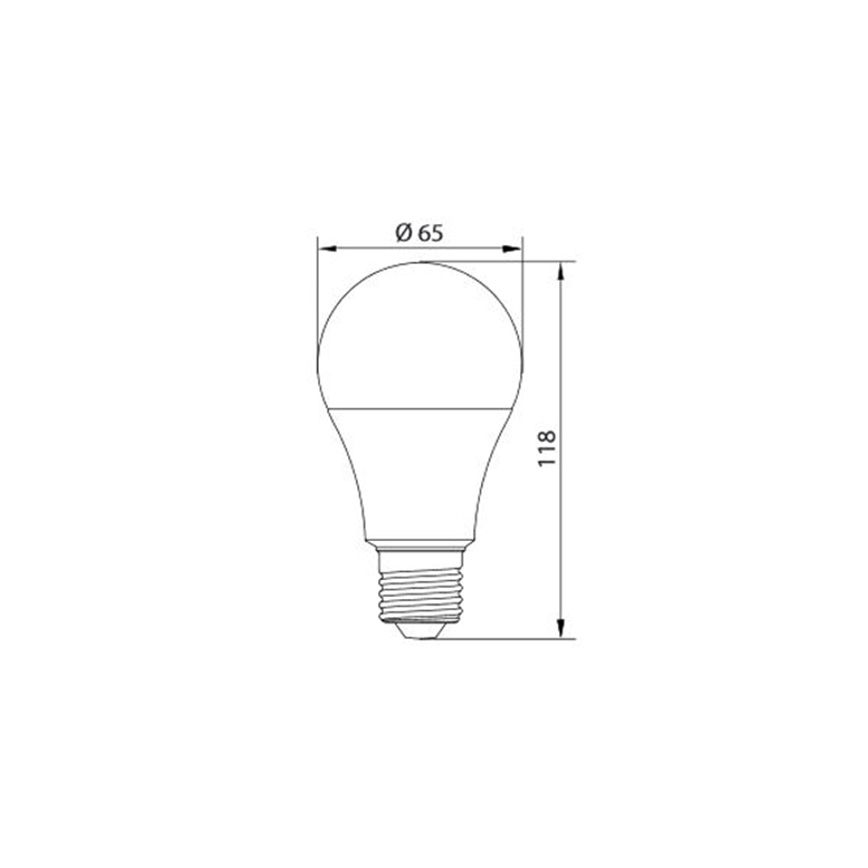 LED Žarnica LEDSTAR A65 E27/15W/230V 3000K