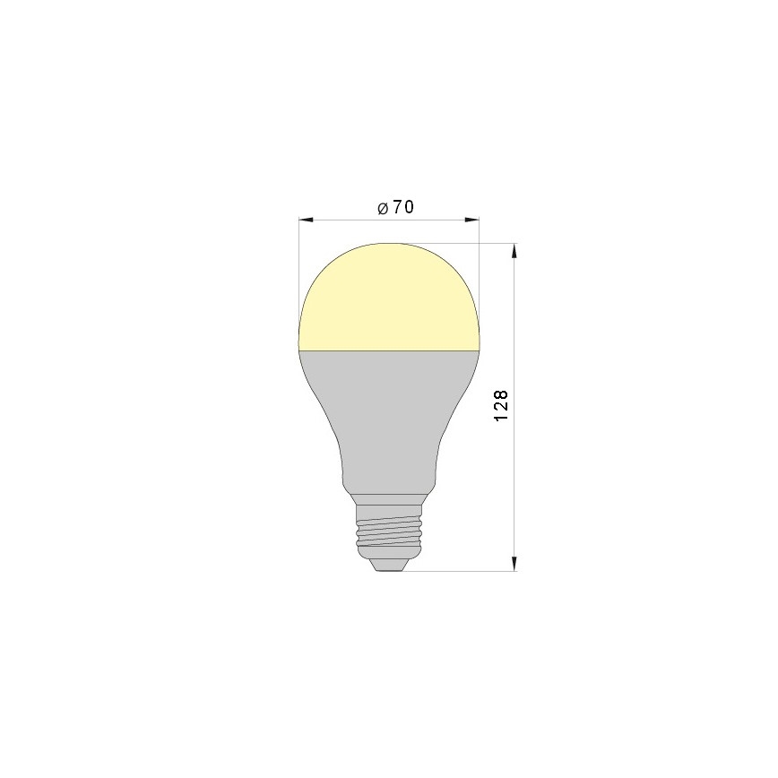 LED Žarnica LEDSTAR A70 E27/18W/230V 3000K