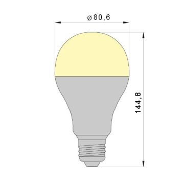 LED Žarnica LEDSTAR A80 E27/20W/230V 4000K