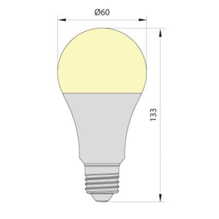 LED Žarnica LEDSTAR ECO A65 E27/20W/230V 4000K