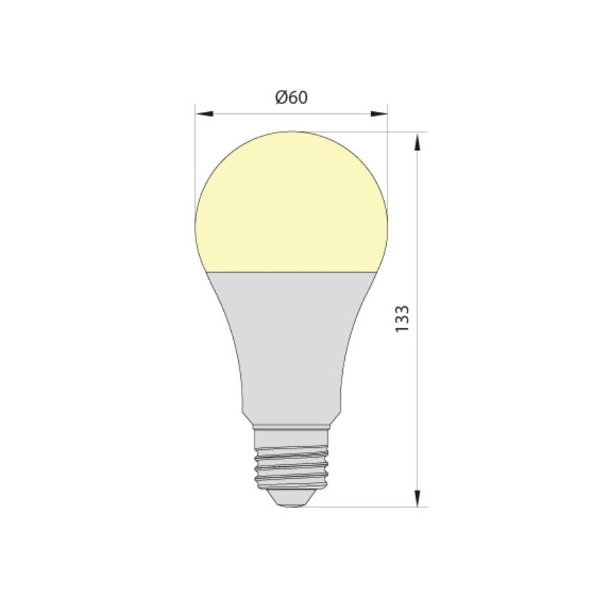 LED Žarnica LEDSTAR ECO A65 E27/20W/230V 4000K