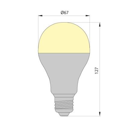 LED Žarnica LEDSTAR ECO E27/10W/230V 3000K