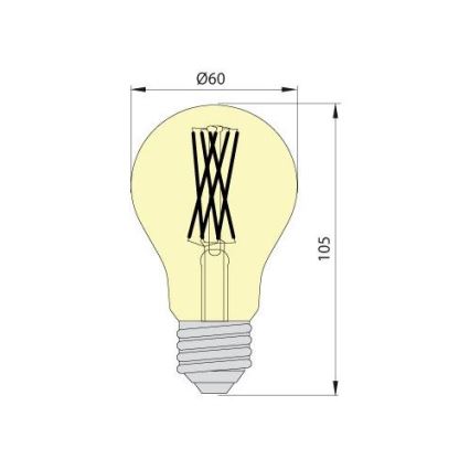 LED Žarnica LEDSTAR VINTAGE E27/10W/230V 4000K