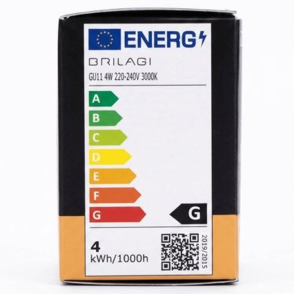 LED žarnica MR11 GU10/4W/230V 3000K črna - BRILAGI
