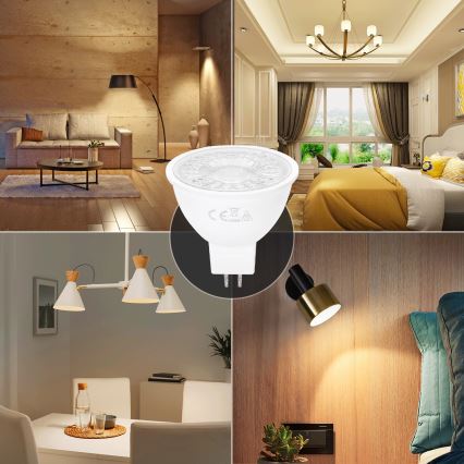 LED Žarnica MR16 GU5,3/6W/12V 3000K - Aigostar