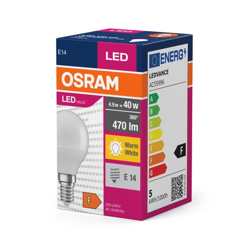LED Žarnica P40 E14/4,9W/230V 2700K - Osram