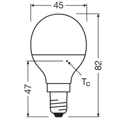 LED Žarnica P40 E14/4,9W/230V 2700K - Osram