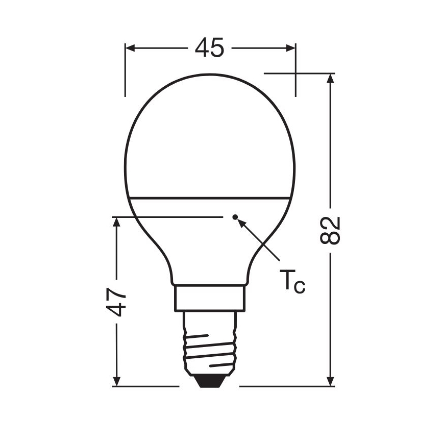 LED Žarnica P40 E14/4,9W/230V 2700K - Osram