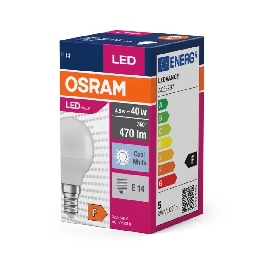 LED Žarnica P40 E14/4,9W/230V 4000K - Osram