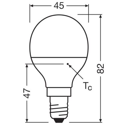 LED Žarnica P40 E14/4,9W/230V 4000K - Osram