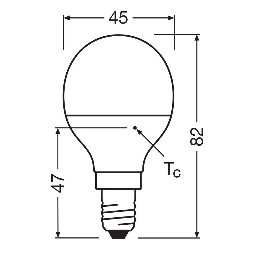 LED Žarnica P40 E14/4,9W/230V 4000K - Osram