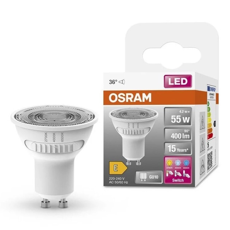 LED Žarnica PAR16 GU10/4,2W/230V 2700/4000/6500K 36° - Osram