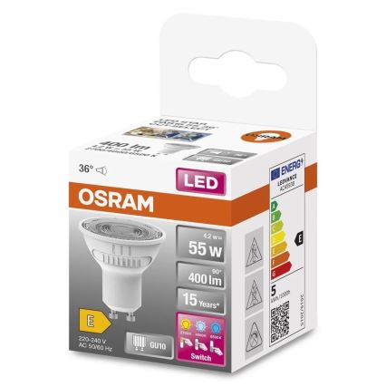 LED Žarnica PAR16 GU10/4,2W/230V 2700/4000/6500K 36° - Osram